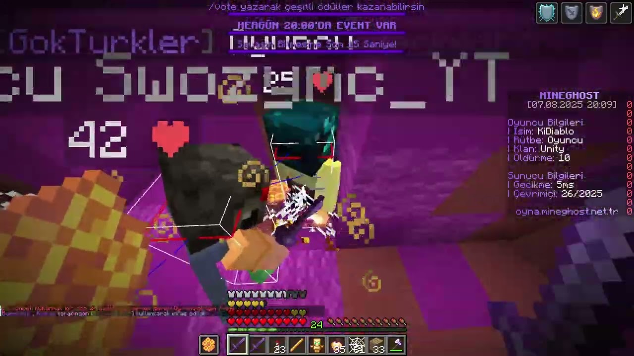Mineghost Kill Monatage