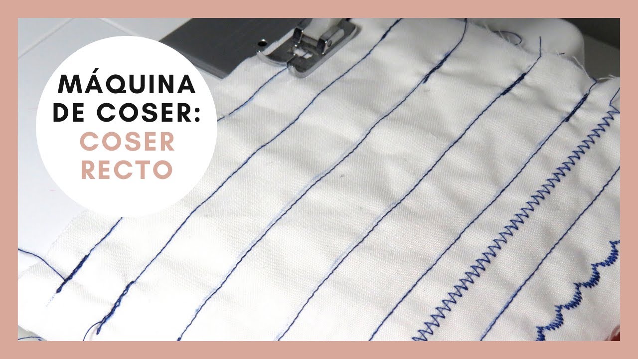 Cómo coser recto a máquina correctamente