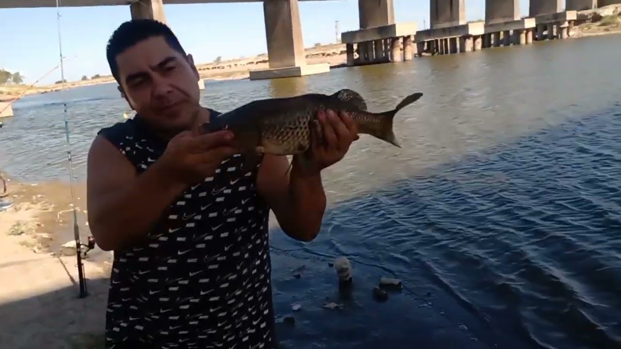 MUY LINDO DIA DE PESCA en camping villa nueva