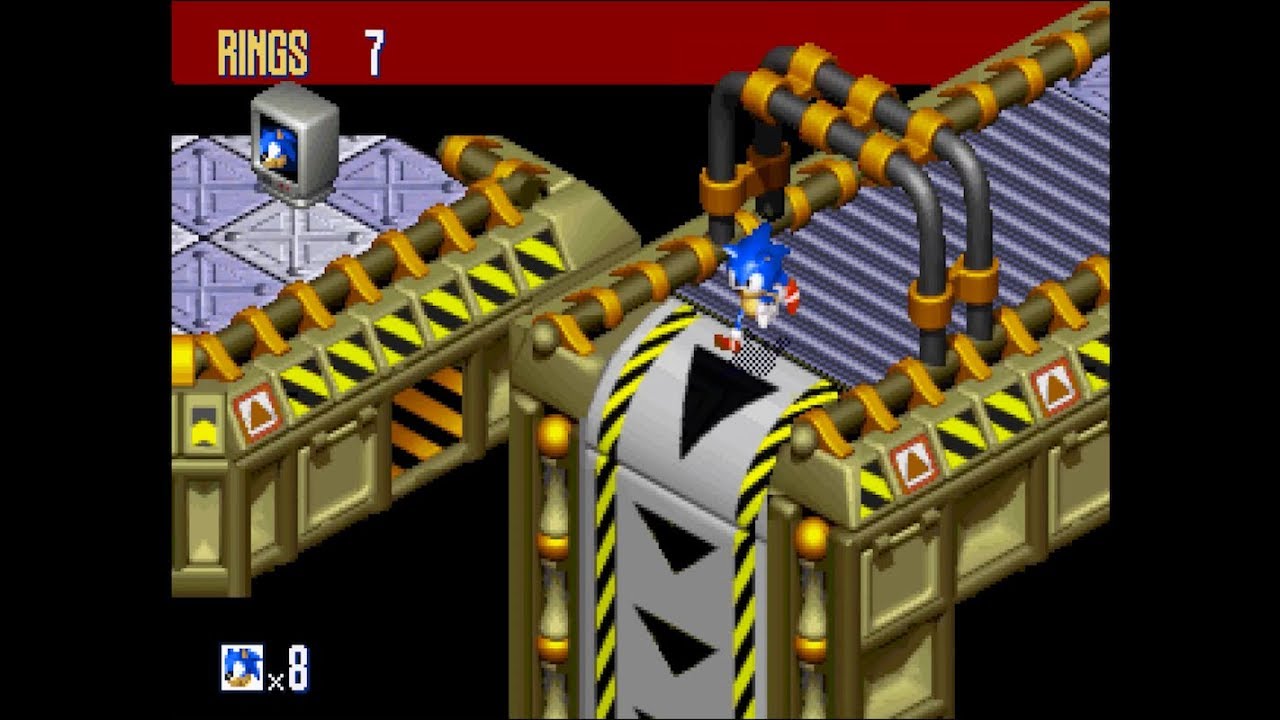 Sonic 3D Blast (SEGA Saturn): Panic Puppet Zone Act 2 [1080 HD]