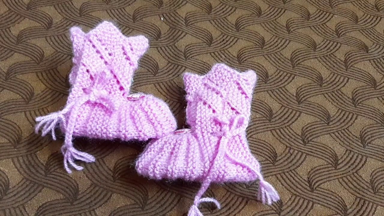 Baby booties, shoes, socks, slippers | 1-2 yrs | step by step | full measurement | knitting in hindi