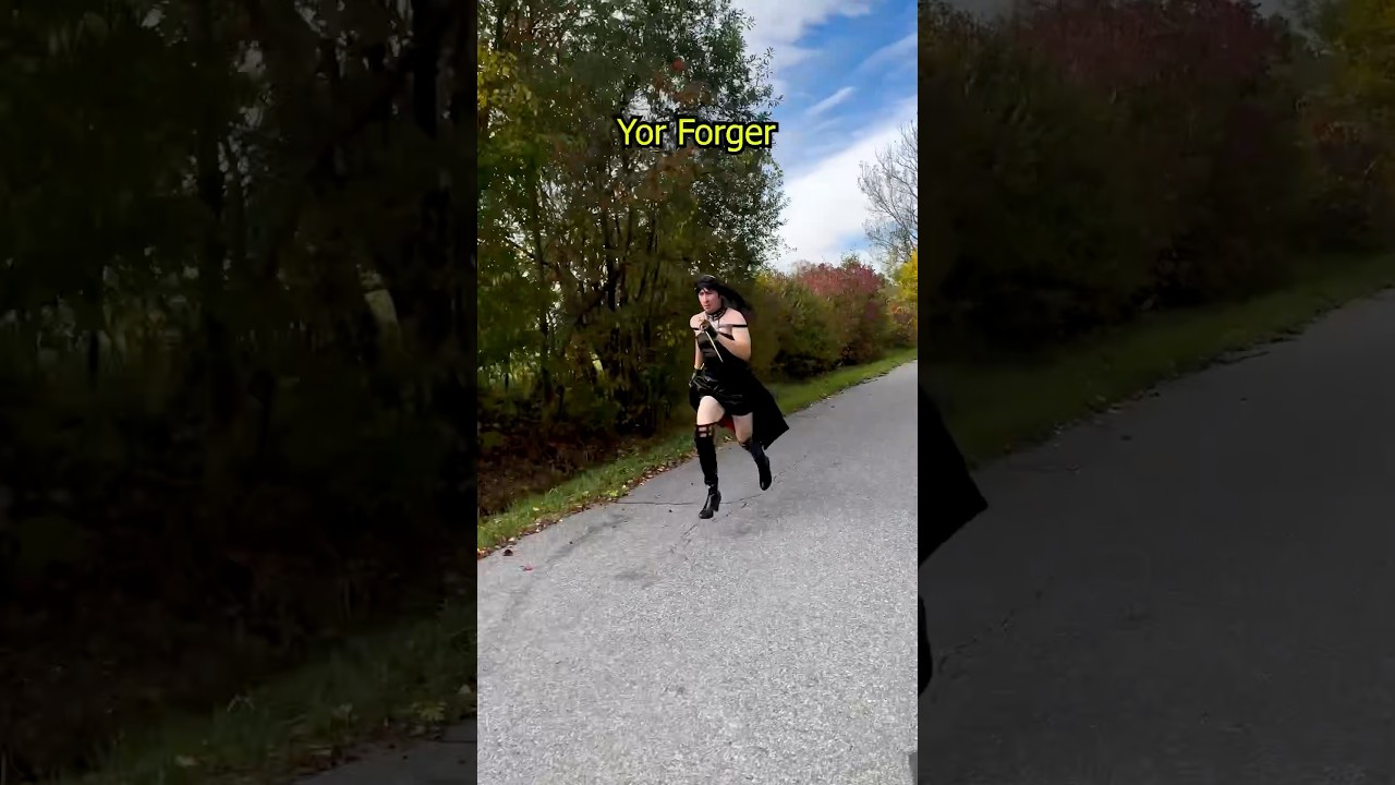 Sprinting in Anime Costumes (ib: ​⁠@DanielLaBelle ) #anime #naruto #spyxfamily #onepiece