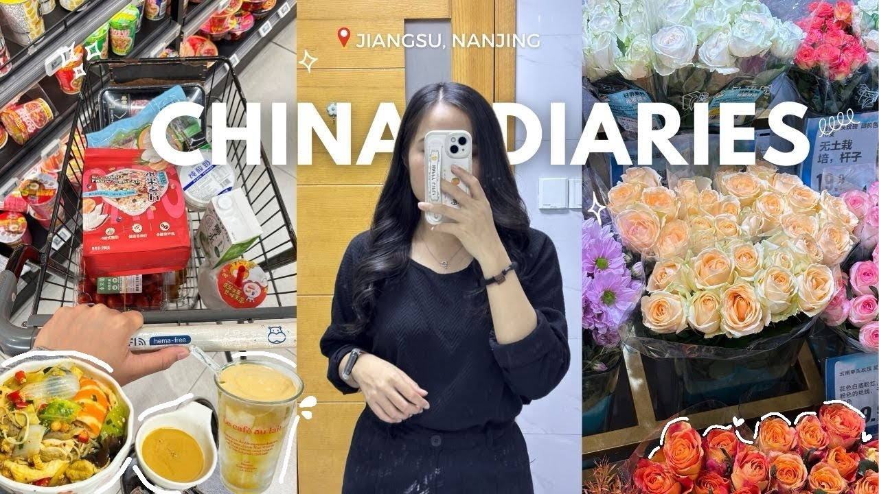 China diaries 06 | grocery shopping 🛒, unbox, study