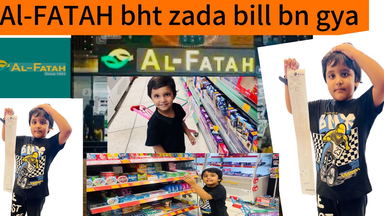AL-FATAH store Lahore# Grocery Shopping Vlog #alfatah bht zada bill bn gya 😳 #@alfatahofficalpk