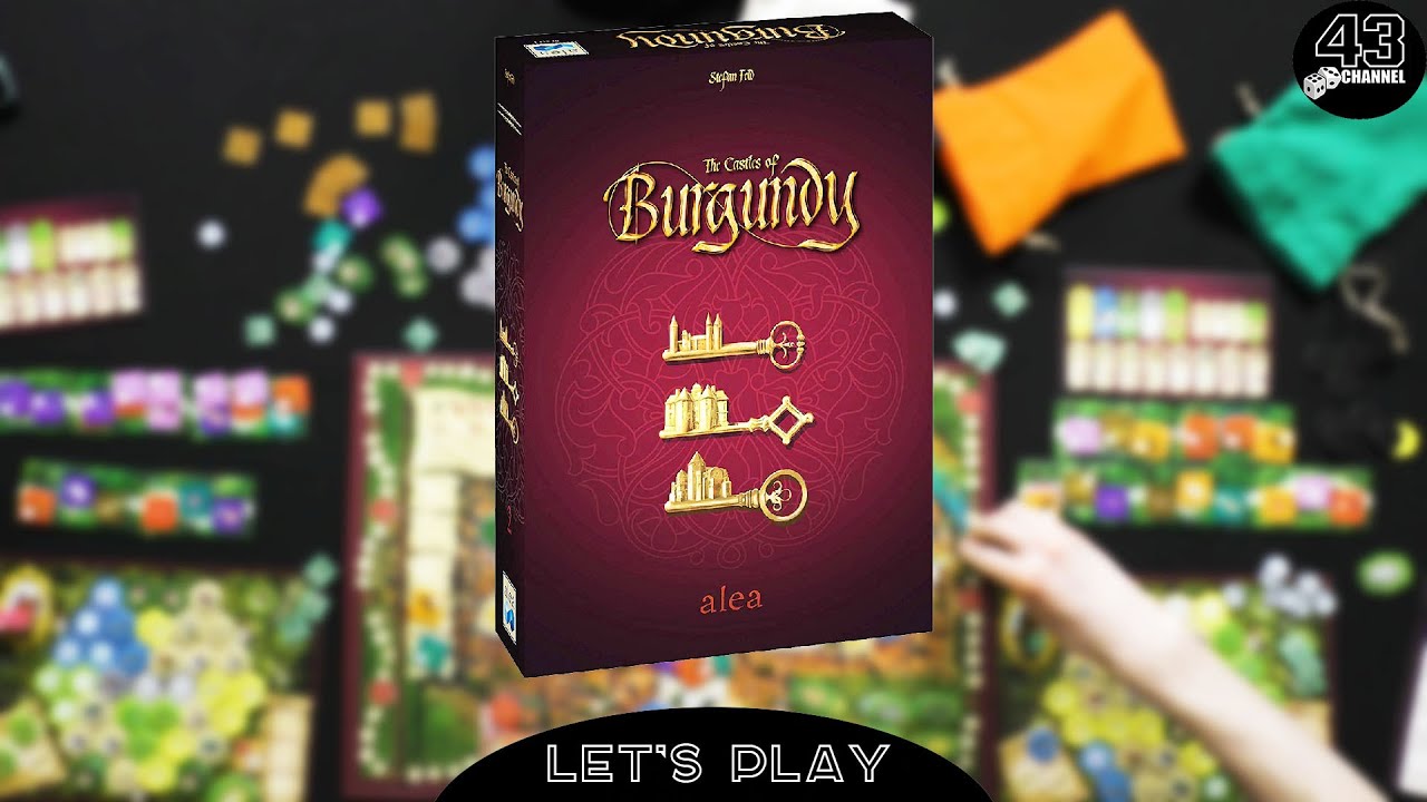 Теперь бордовый! Настольная игра Замки Бургундии. Играем вдвоём.