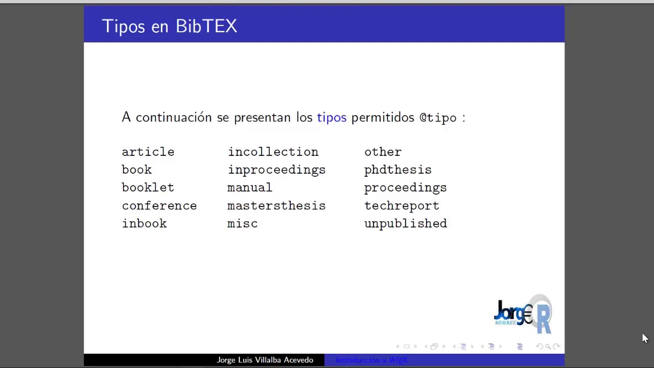 BIBLIOGRAFÍA EN  LaTeX 1.