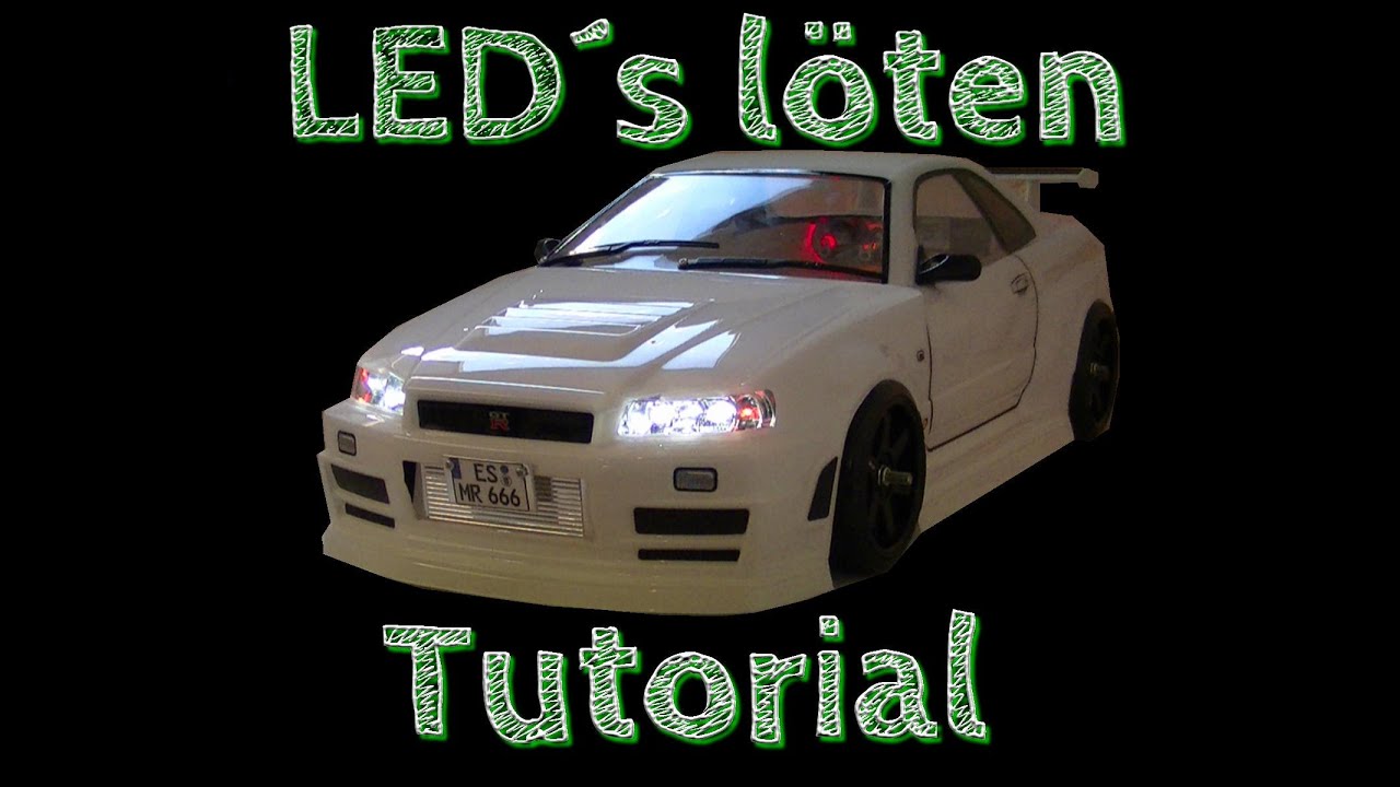 RC Drift Tutorial LEDs löten
