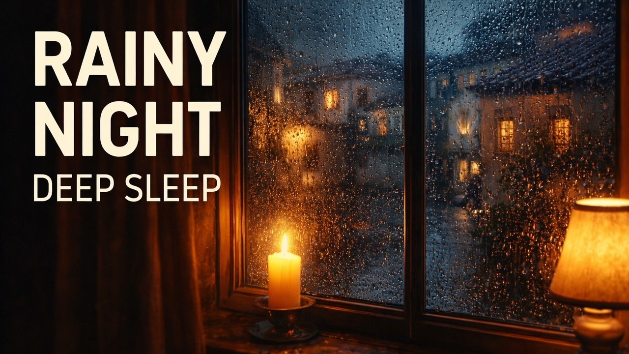 A Rainy Night in a Spanish Village for Deep Sleep | Cozy Night Ambience (No Music)