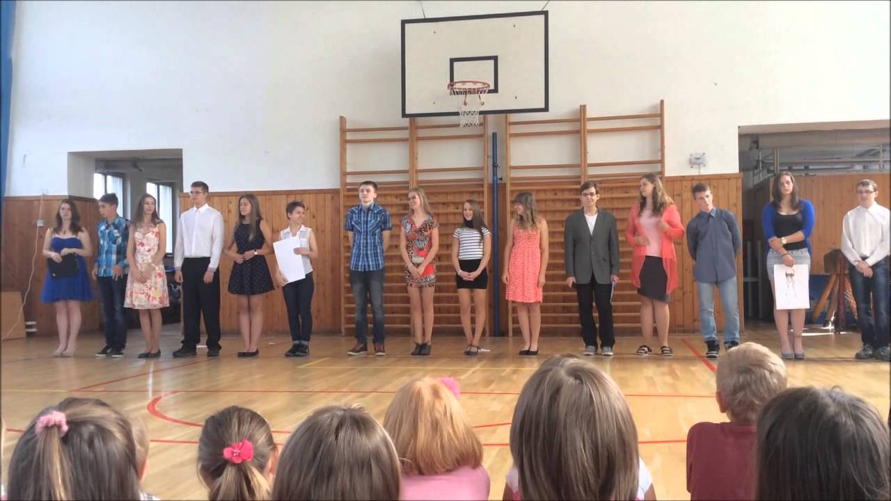 Rozloučení s deváťáky I ZŠ a MŠ Janovice I 2015