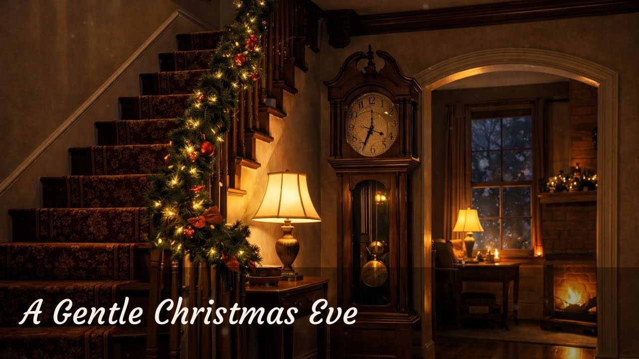 A Gentle Christmas Eve Sleep Story | Cozy Fireplace & Winter Ambience