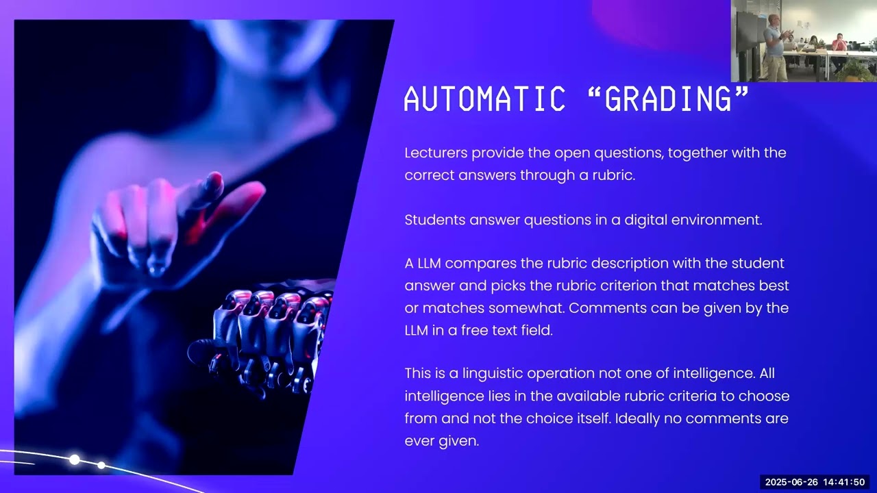 Grading open questions trough a rubric with AI - Fako Berkers (TU Delft)