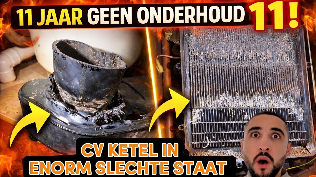Levensgevaarlijke CV-ketel na 11 jaar GEEN onderhoud 😱 | Net op tijd ingegrepen #35 