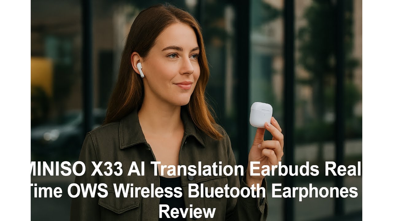 🎧 MINISO X33 AI Translation Earbuds Real Time OWS Wireless Bluetooth Earphones Review 🌐