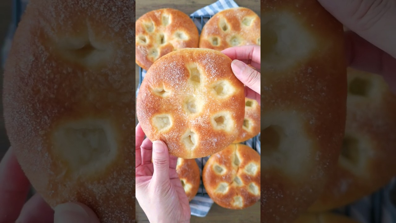 Authentic Brioche Bressane Recipe | Sugar and Salted Butter Topping （ブリオッシュ。ブレッサン）#short