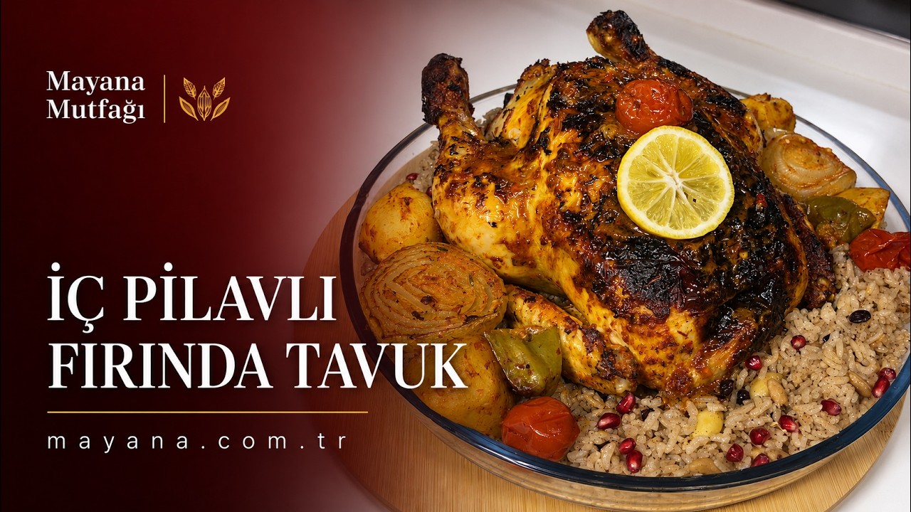 Запеченная Курица, Фаршированная Пряным Рисом  | Золотистая Корочка