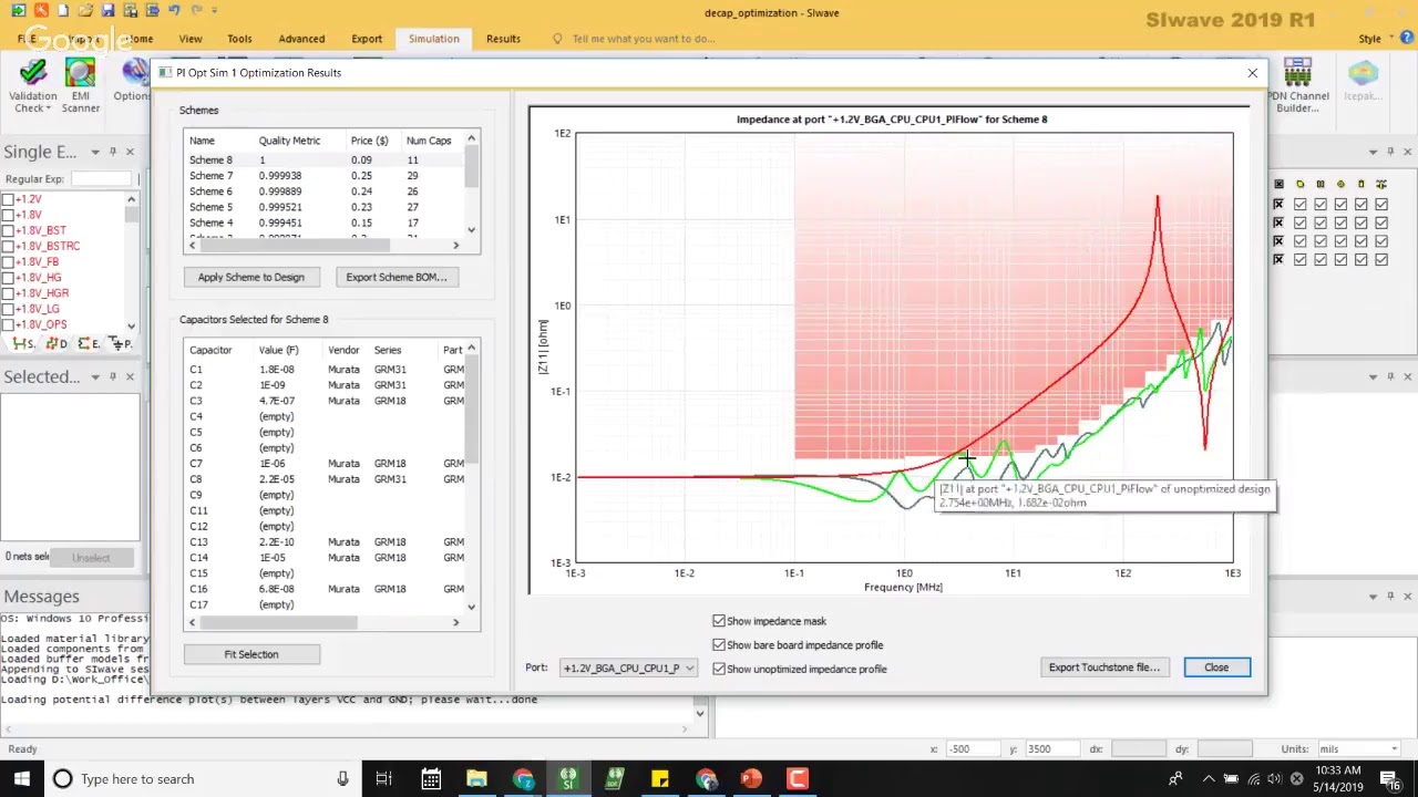 Decoupling Capacitor Optimization - SIwave