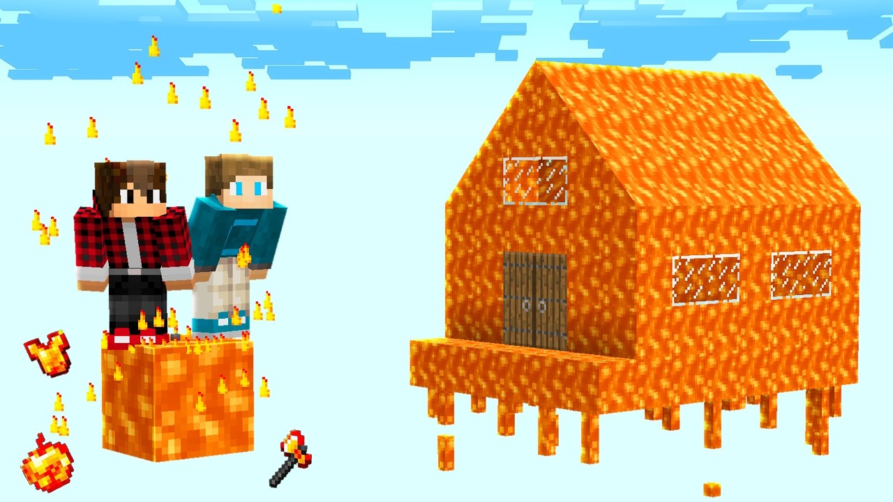 1 BLOCO de LAVA no MINECRAFT