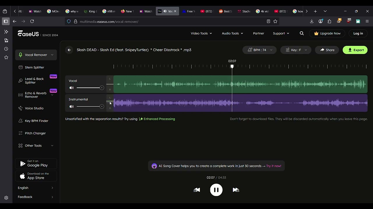 *8D* Slosh DEAD slowed to perfection 🤌🤌 2025 remaster 2840p 5.1 dolby atmos audio upscale