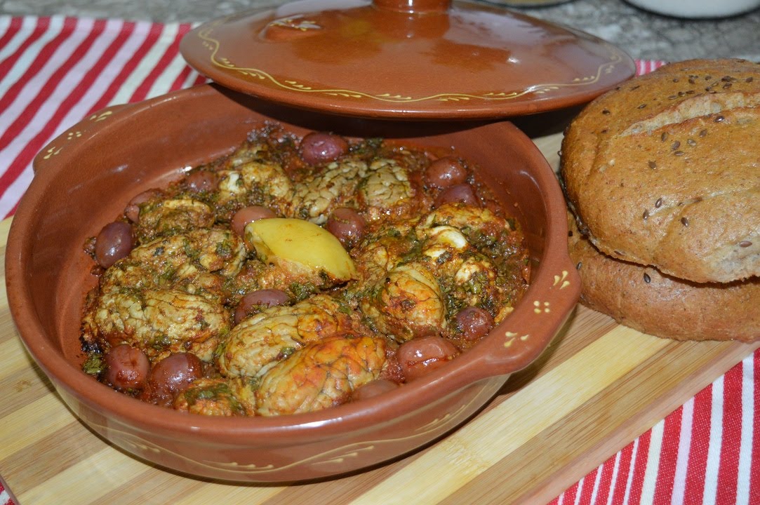 طاجين بالمخ  مشرمل Tajine marocain