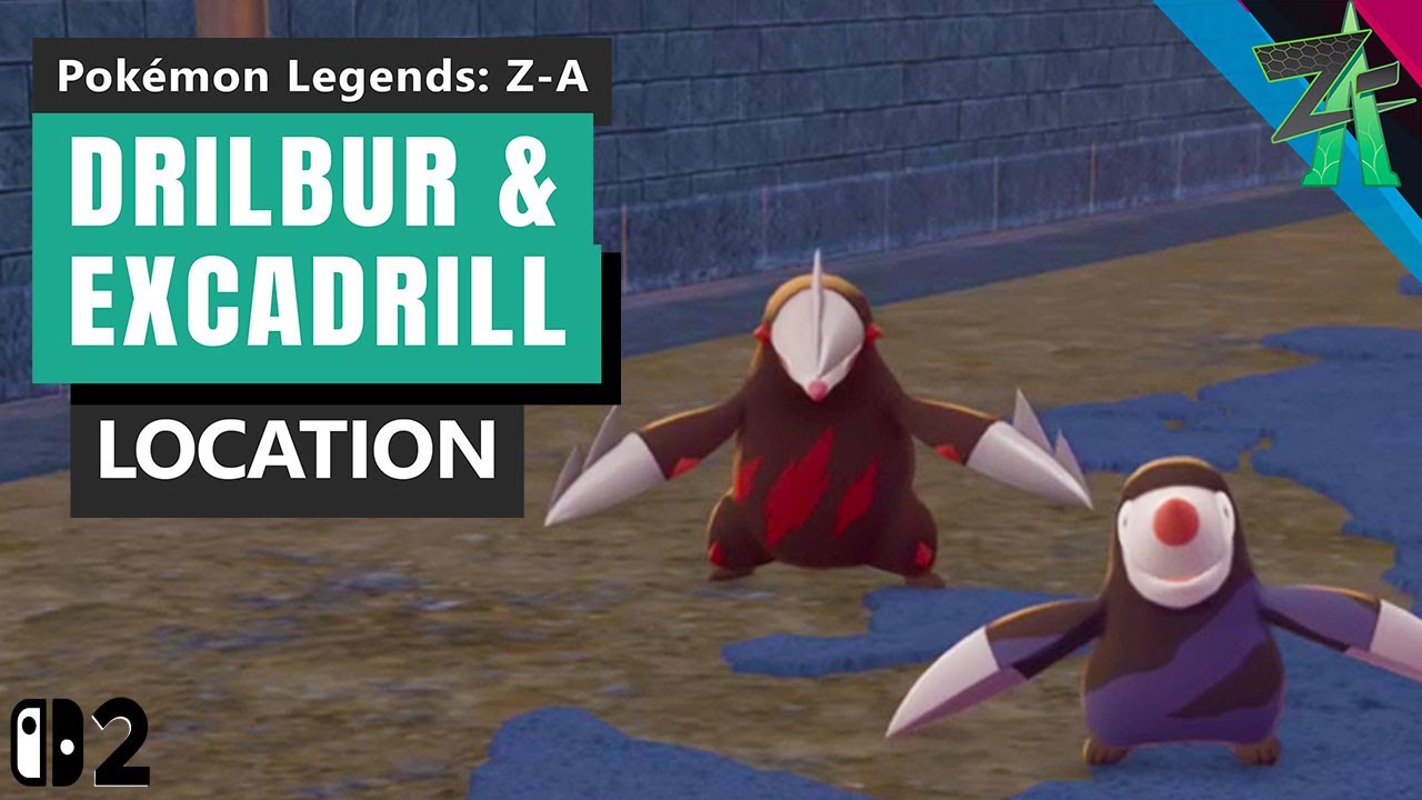 Как получить Дрилбура и Экскадрила в Pokemon Legends Z-A
