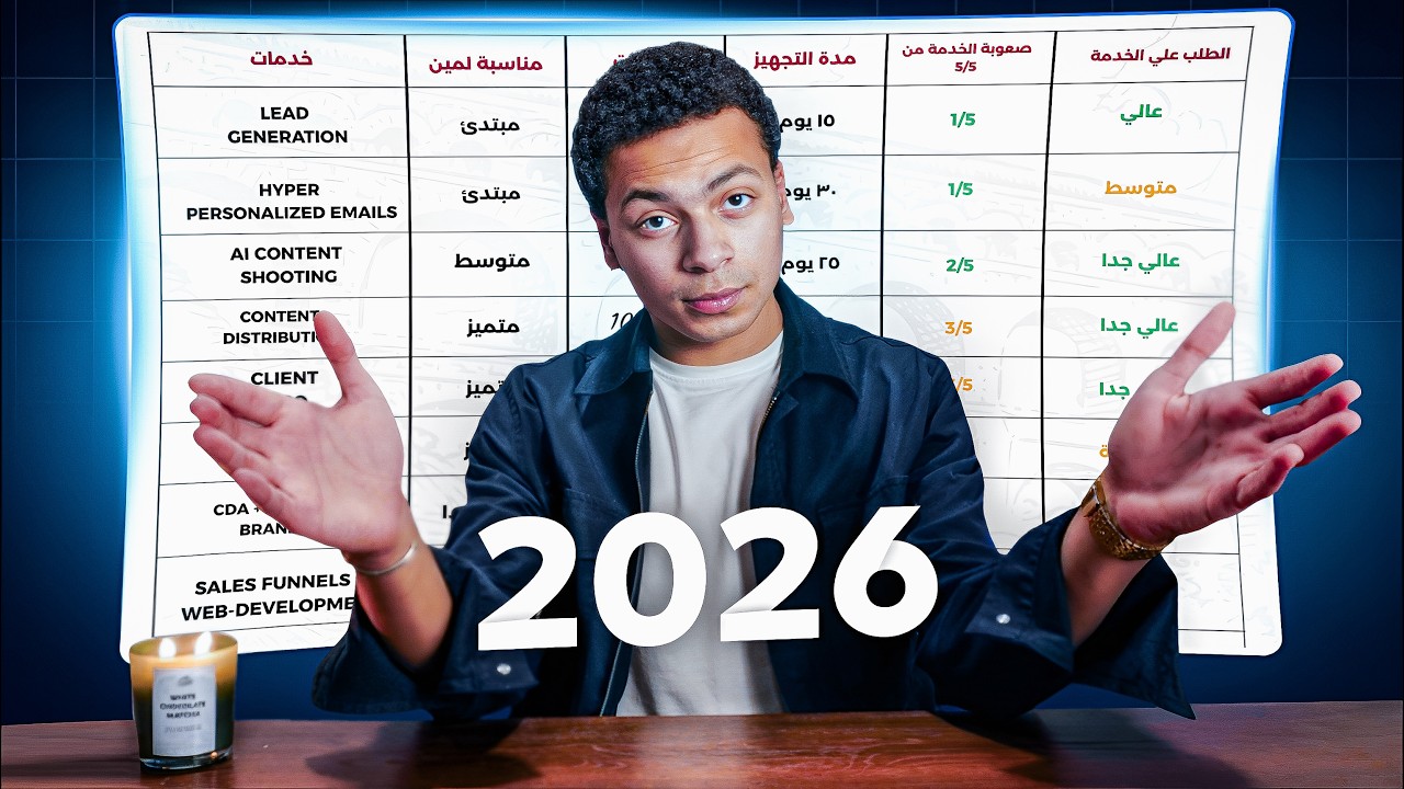 من اسهل ل اصعب خدمات تقدر تقدمها في ٢٠٢٦