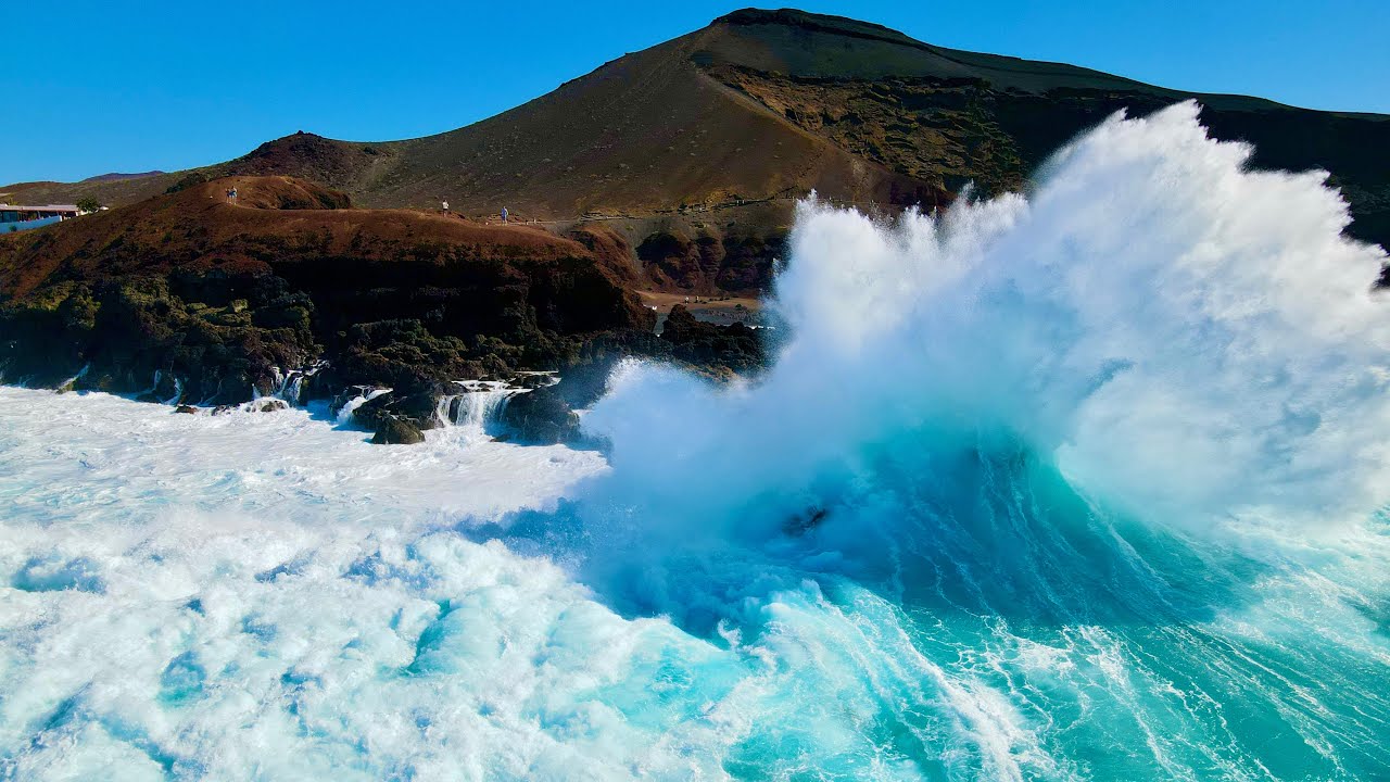Relaxing Music with Ocean Waves / Meditation, Relaxation, Stress Relief / Beautiful Lanzarote