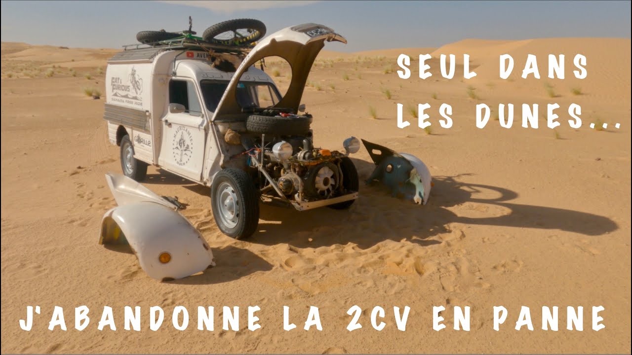 EP. 3/8 (Partie 2/3) En panne, seul et en hors-piste, je pars en vélo dans les dunes vers une oasis.