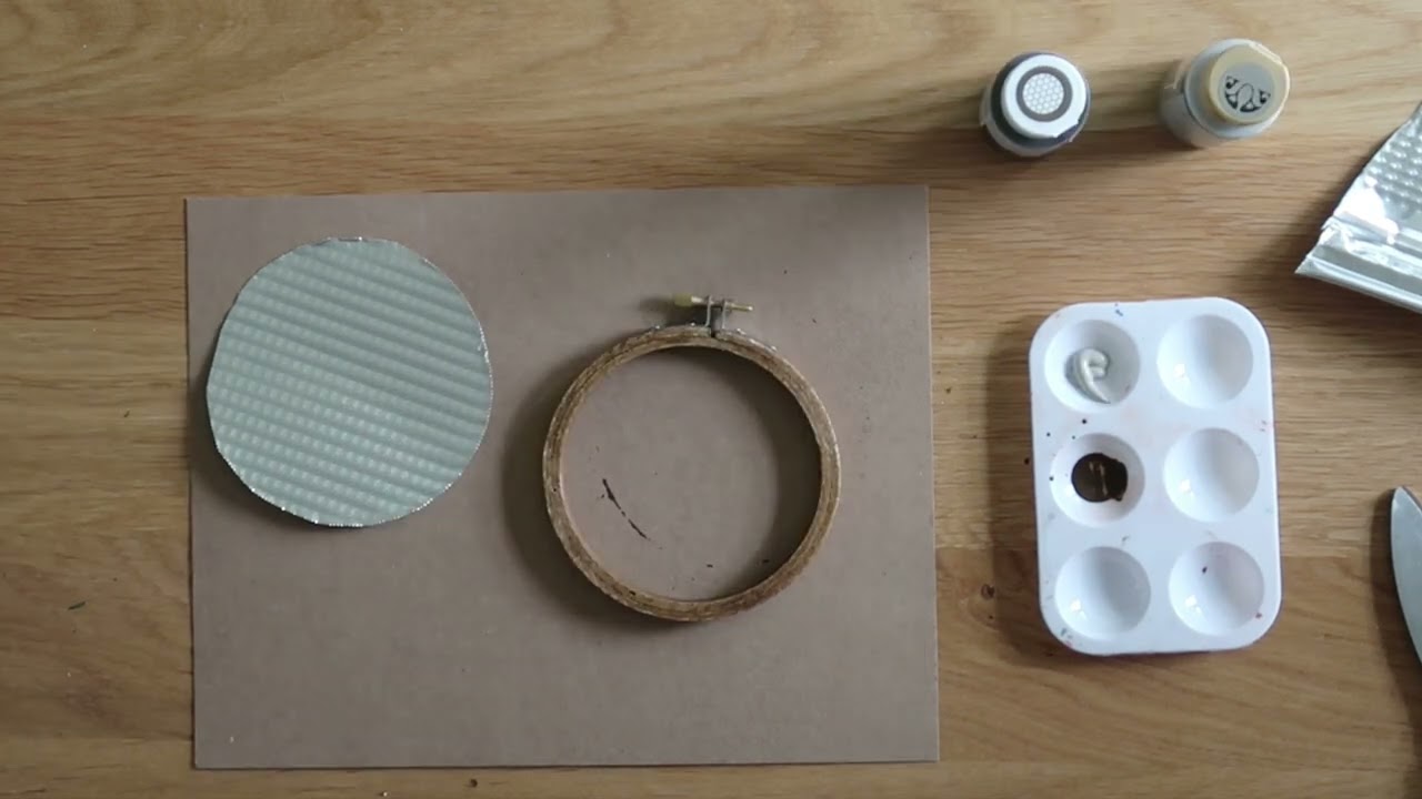 Tin-Backed Embroidery Hoop Christmas Ornaments