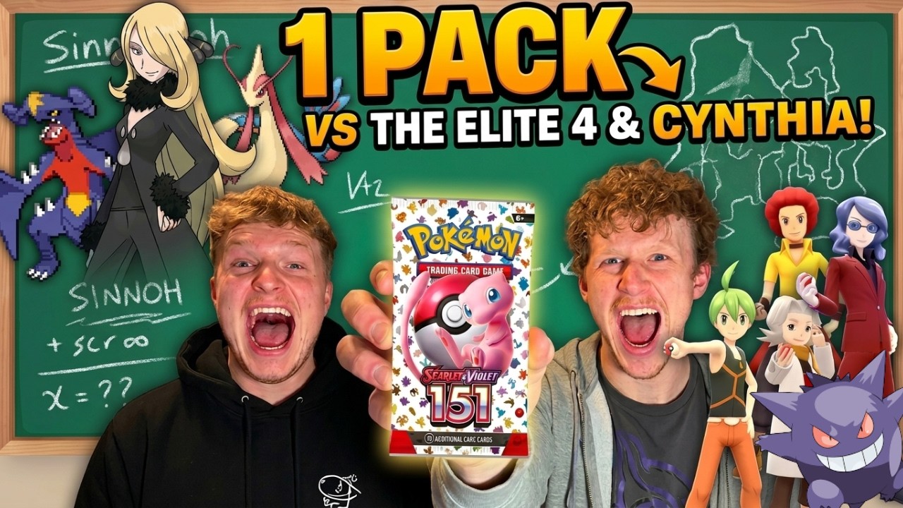 Can 1 PACK Beat the ENTIRE Sinnoh League?