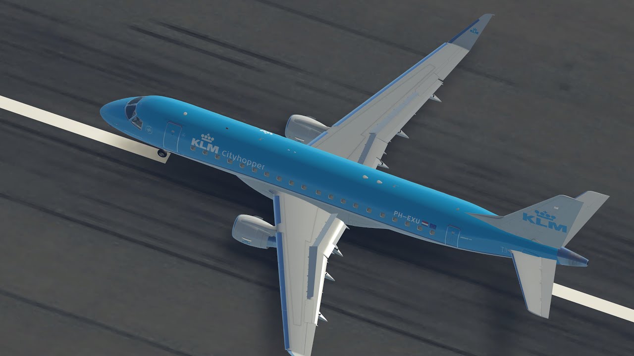 KLM Cityhopper Embraer E175 landing LUX/ELLX RWY 06 (Infinite Flight)