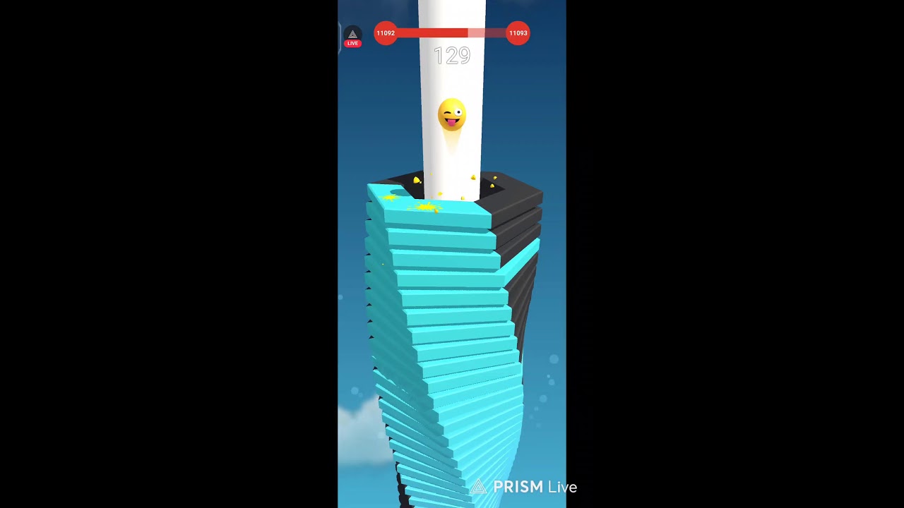 Stack Ball Live Part 125 !  #live #stackballlive #shortslive