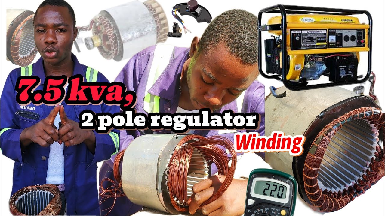How to  wind😳2 pole regulator for 7.5 kva Generator coil,Guage,Turns & Connection.[Secret Disclosed]