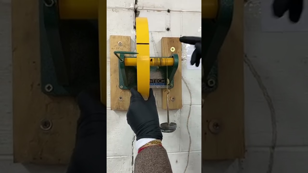 الجزء العملي لتجربة الحذافة الكورس الاول