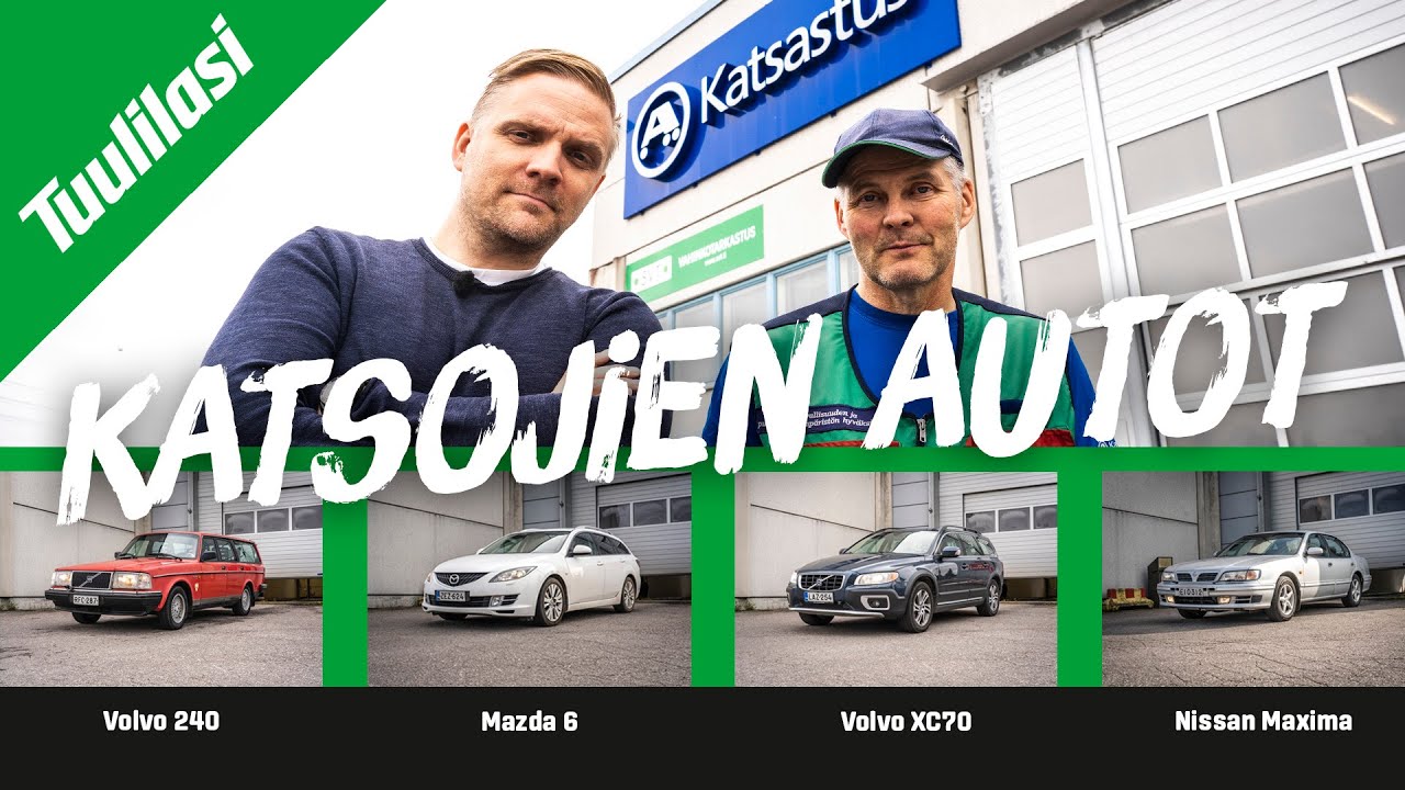 Käytetyt: Katsojien autot - Volvo 240 GL / Mazda 6 / Volvo XC70 / Nissan Maxima