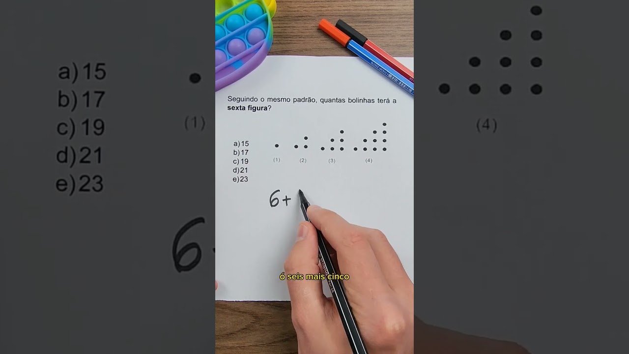Sequ&ecirc;ncia l&oacute;gica figural! #Matem&aacute;tica #raciociniologico #enem #concursos