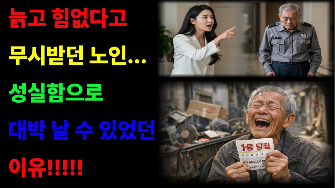 늙고 힘없다고 무시받던 노인, 마지막까지 지킨 성실함이 인생을 뒤집었다ㅣ인생이야기ㅣ시니어드라마ㅣ노후사연ㅣ가족이야기ㅣ오디오북