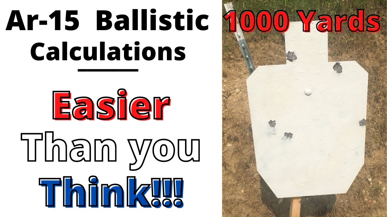 Ar15 - how to calculate shots for long range ar15 shooting with a ballistic program