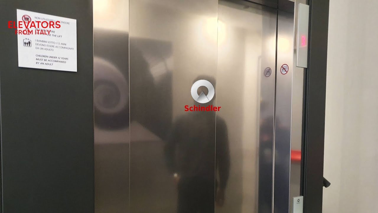 2018 Schindler 3300 MRL traction elevator@Hotel**** The Republic, Rome, Italy