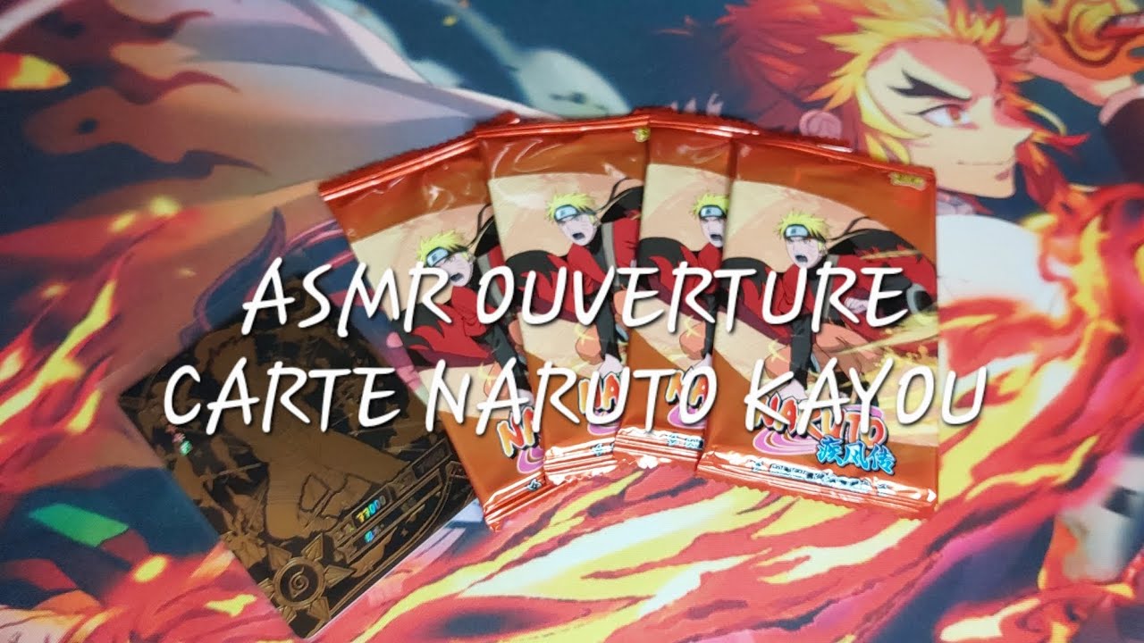 ASMR OUVERTURE CARTE NARUTO KAYOU #asmrfrançais #asmr #asmrpokemon