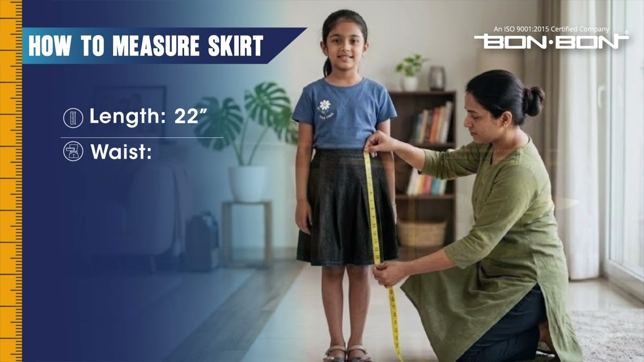 How to Measure Your Child for School Uniform Bottoms | Pant & Skirt Size Guide | Bon Bon Uniforms
