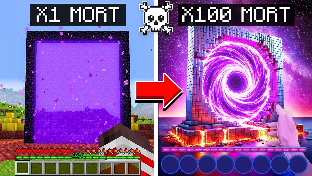 &Agrave; CHAQUE MORT, mon Minecraft devient + R&Eacute;ALISTE !