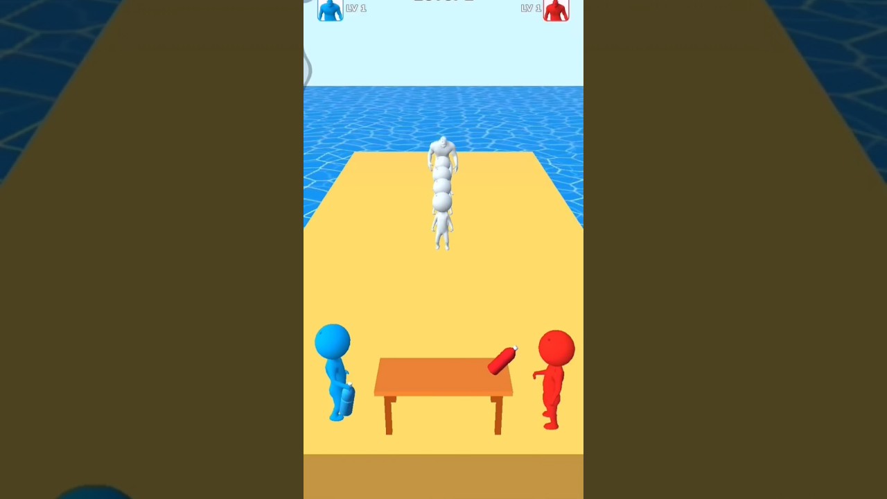 blue vs red game, red vs blue battle, 3d mobile game shorts