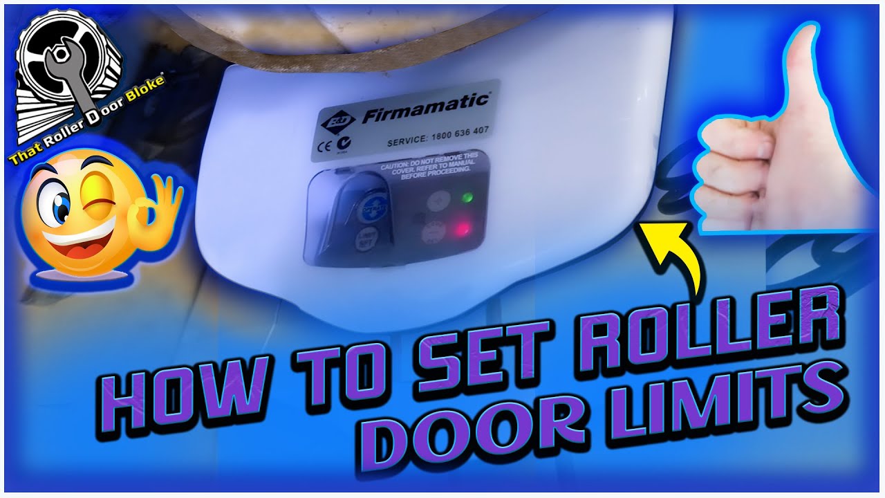 [51] Как установить ограничения для рулонных ворот Firmamatic и B&D