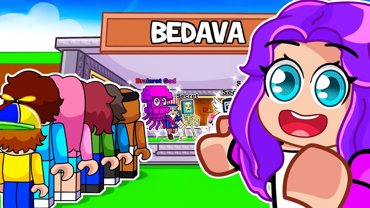 BEDAVA SECRET BRAINROT Dükkanı Açtım!