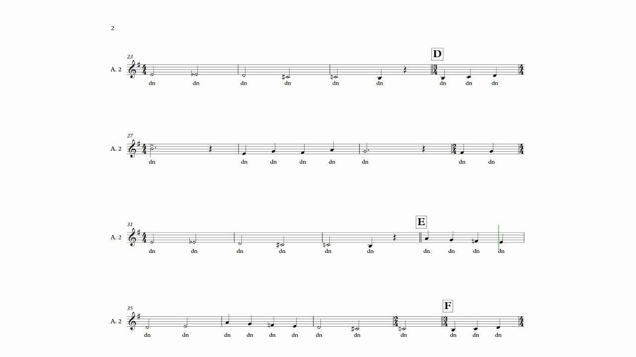 Alto II - Blackbird, The Beatles (Arr. D. Runswick)