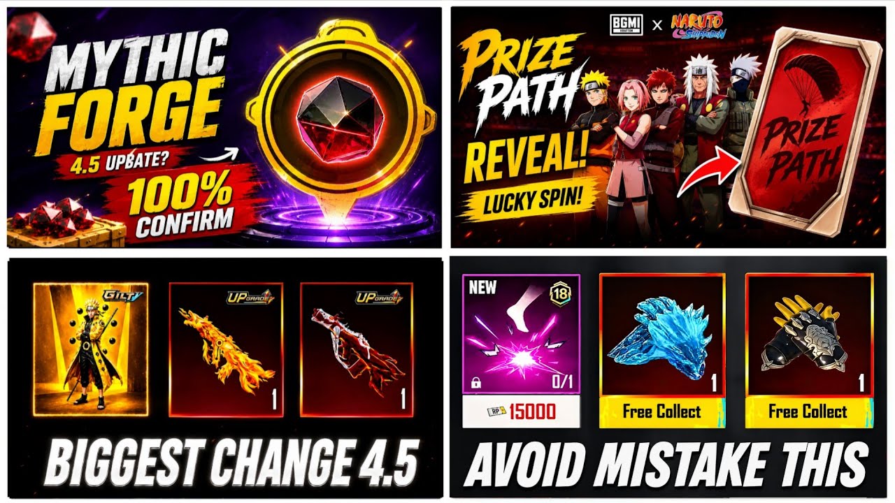 🛑DON'T Upgrade These Guns! Mythic Forge 4.5 Update | Naruto Prize Path | Next Ultimate Return Gun