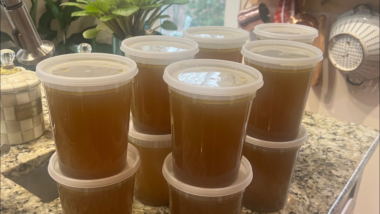 Homemade Liquid Gold that’s what I call my homemade Chicken Broth 