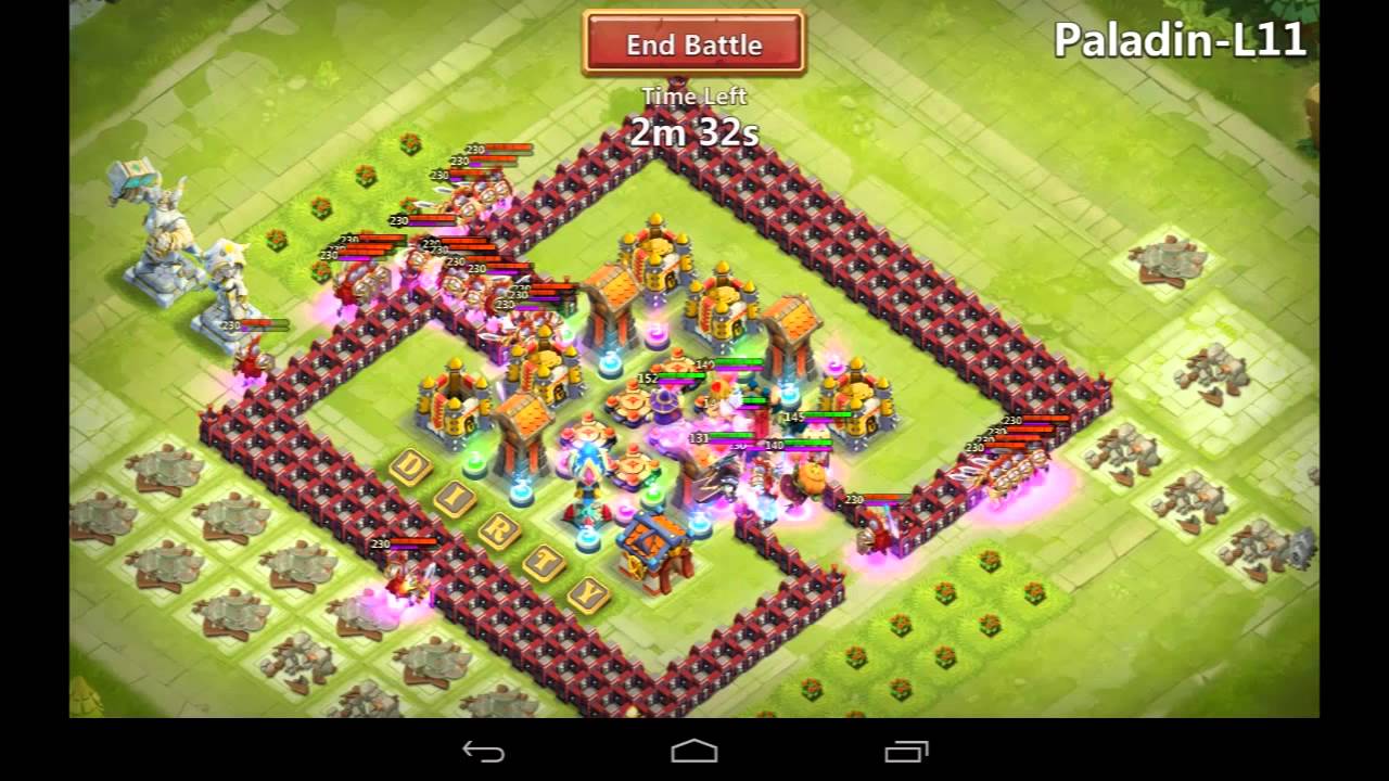 Hero Trials L11: The Dirty Druid Defeats Paladin!! - Castle Clash D130