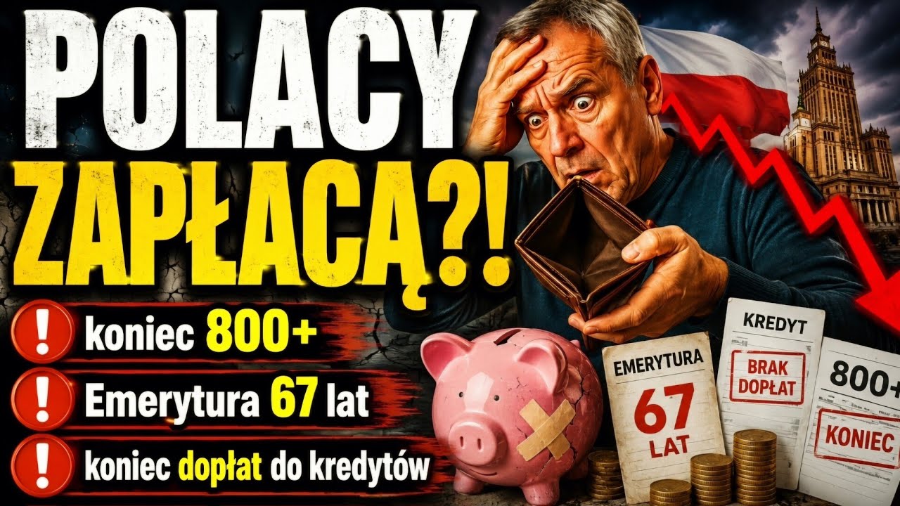 KONIEC POLSKIEGO DOBROBYTU?!Emerytura 67 lat, koniec 800+ i 13.emerytury?! #Gospodarka #Emerytura 