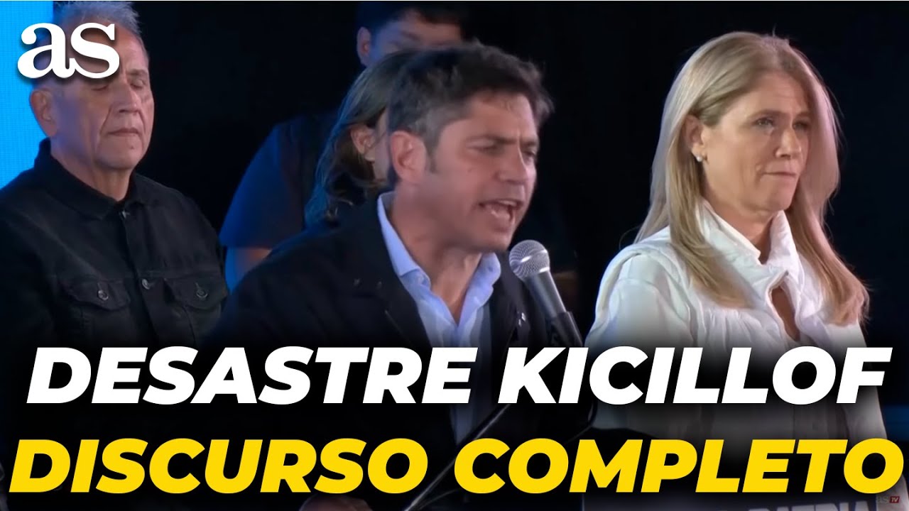 El DISCURSO del PERONISTA KICILLOF tras la DERROTA ELECTORAL ante MILEI en las ELECCIONES ARGENTINAS